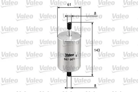 Фильтр топлива Valeo 587001