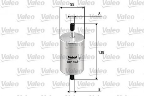 Фильтр топлива Valeo 587002 (фото 1)