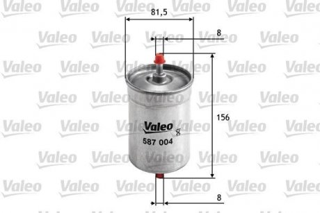 Фильтр топлива Valeo 587004