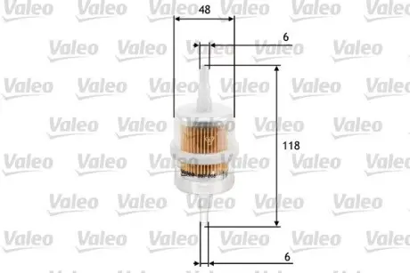 Фильтр топлива Valeo 587005