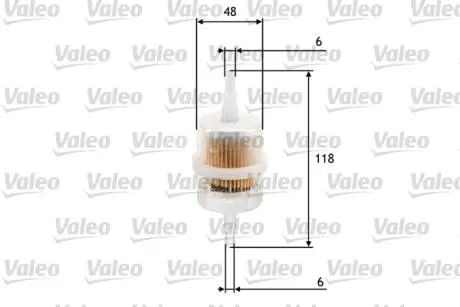 Фильтр топлива Valeo 587011