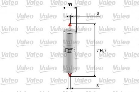 Фильтр топлива Valeo 587015