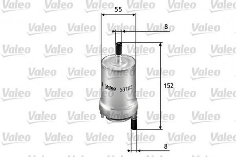 Фильтр топлива Valeo 587021