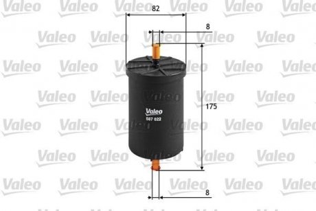 Фильтр топлива Valeo 587022 (фото 1)
