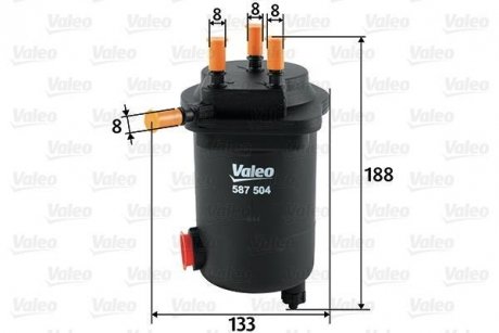 Фильтр топлива Valeo 587504