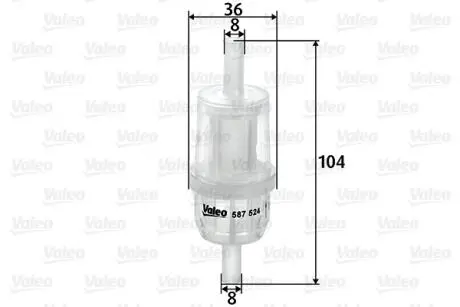 Фільтр палива Valeo 587524