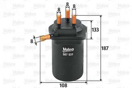 Фильтр топлива Valeo 587531 (фото 1)