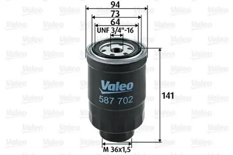 Фильтр топлива Valeo 587702
