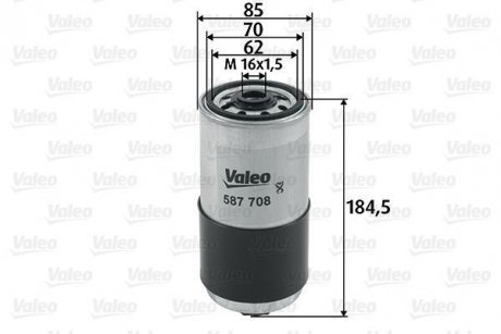 Фильтр топлива Valeo 587708 (фото 1)