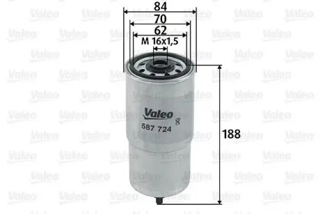 Фільтр палива Valeo 587724