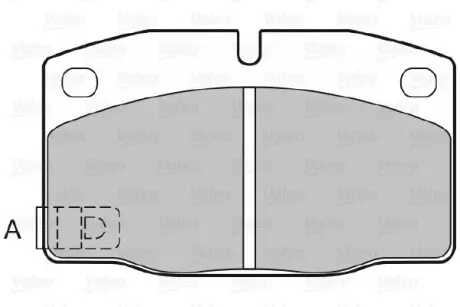 Тормозные колодки Valeo 598333