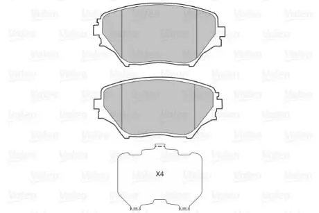 Тормозные колодки, дисковый тормоз.) Valeo 598536