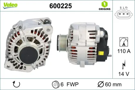 Генератор Valeo 600225