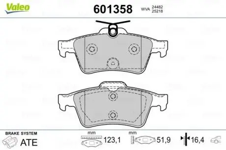 Автозапчасть Valeo 601358