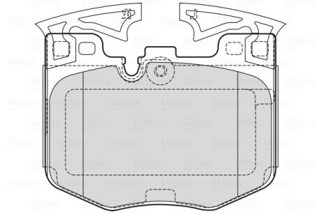 Тормозные колодки дисковые BMW 3(G21,81)/5(G30)/6(G32)/7(G11,12)/8(G14,16)/X3/X4/X5/X7/Z4 "F "15>> Valeo 601755