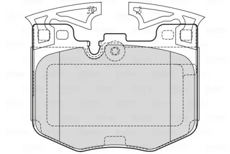 Тормозные колодки дисковые BMW 3(G21,81)/5(G30)/6(G32)/7(G11,12)/8(G14,16)/X3/X4/X5/X7/Z4 "F "15>> Valeo 601755