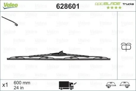 Щітка склоочисника Optiblade Truck Valeo 628601