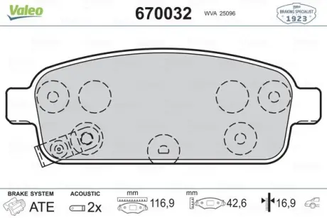 Автозапчасть Valeo 670032