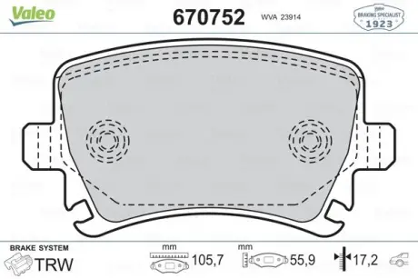 Автозапчасть Valeo 670752