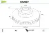 Диск тормозной MALOWANA BMW X5 Valeo 672507 (фото 1)