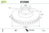 Диск тормозной MALOWANA NISSAN QASHQAI Valeo 672509 (фото 1)