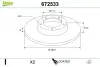 Диск тормозной MALOWANA CITROEN DS4 Valeo 672533 (фото 1)