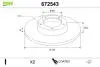 Диск тормозной MALOWANA AUDI A4 Valeo 672543 (фото 1)
