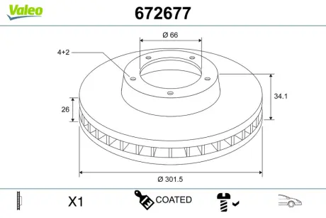 Автозапчасть Valeo 672677