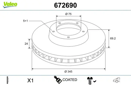 Автозапчасть Valeo 672690