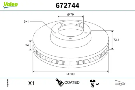 Автозапчасть Valeo 672744