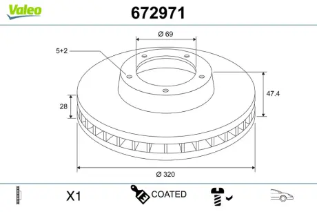 Автозапчасть Valeo 672971