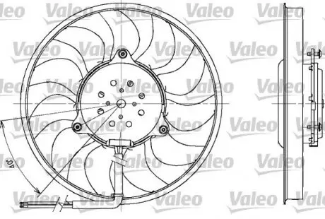Вентилятор, охлаждение двигателя Valeo 698611