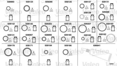 Монтажний комплект кондиціонера Valeo 698929 (фото 1)
