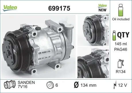 Компресор кондиціонера Valeo 699175