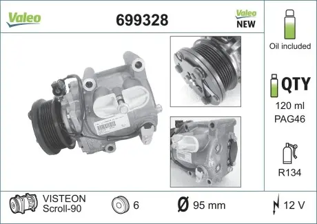 Компрессор кондиционера Valeo 699328
