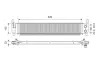 Радіатор двигуна AUDI A3, Q2, SEAT ATECA, LEON, LEON SC, LEON ST, SKODA OCTAVIA III, YETI, VW GOLF ALLTRACK VII, GOLF SPORTSVAN VII, GOLF VII, TOURAN, T-ROC 1.0-1.6D 08.12- Valeo 701362 (фото 1)