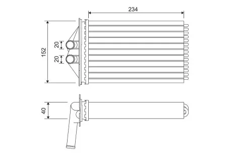 Радиатор печки Valeo 715306