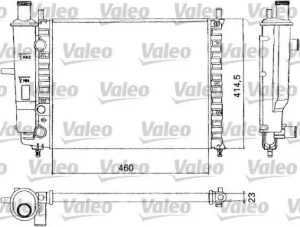 Радиатор, охлаждение двигателя Valeo 731304 (фото 1)