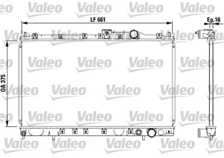 Радіатор, охолодження двигуна Valeo 732539