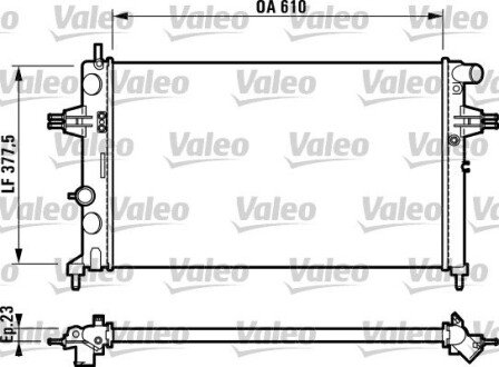 Радіатор, охолодження двигуна Valeo 732729