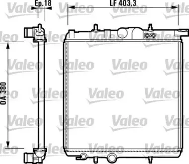 Радіатор, охолодження двигуна Valeo 732885