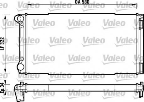 Радіатор, охолодження двигуна Valeo 732913 (фото 1)