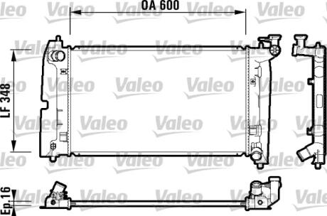 Радіатор, охолодження двигуна Valeo 734199