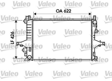 Радіатор, охолодження двигуна Valeo 734719