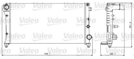 Радіатор, охолодження двигуна Valeo 734924