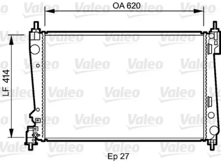 Радіатор, охолодження двигуна Valeo 735041