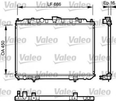 Радіатор, охолодження двигуна Valeo 735064 (фото 1)