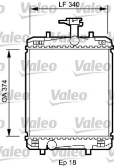 Радіатор, охолодження двигуна Valeo 735072