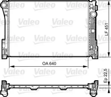 Радіатор, охолодження двигуна Valeo 735285