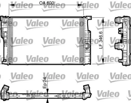 Радиатор Valeo 735456